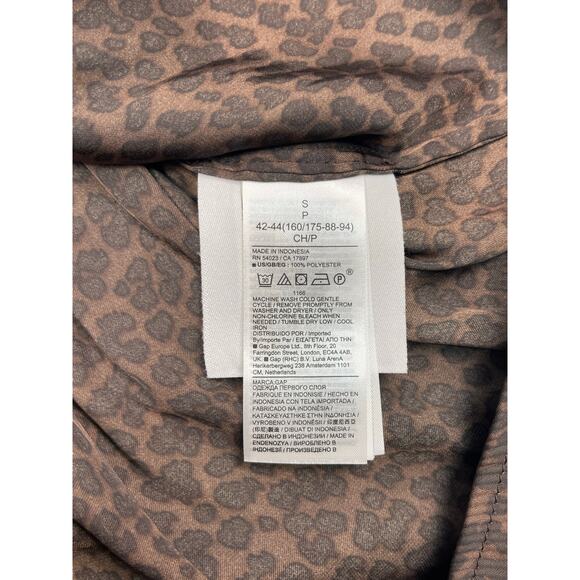 GAP Small Long Sleeve Animal Print Blouse - Picture 5 of 9